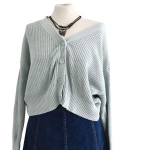 American Eagle Knit Cardigan M Soft Pastel Cozycore  Softk